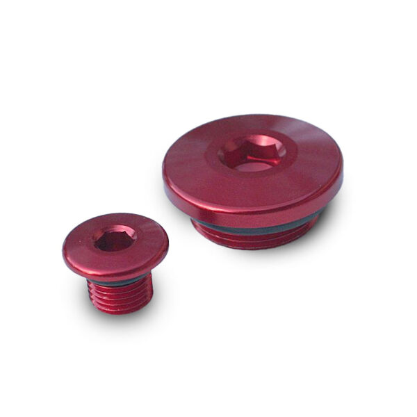 PR2 Suzuki Engine Plug Aluminum Red Anodized Finish